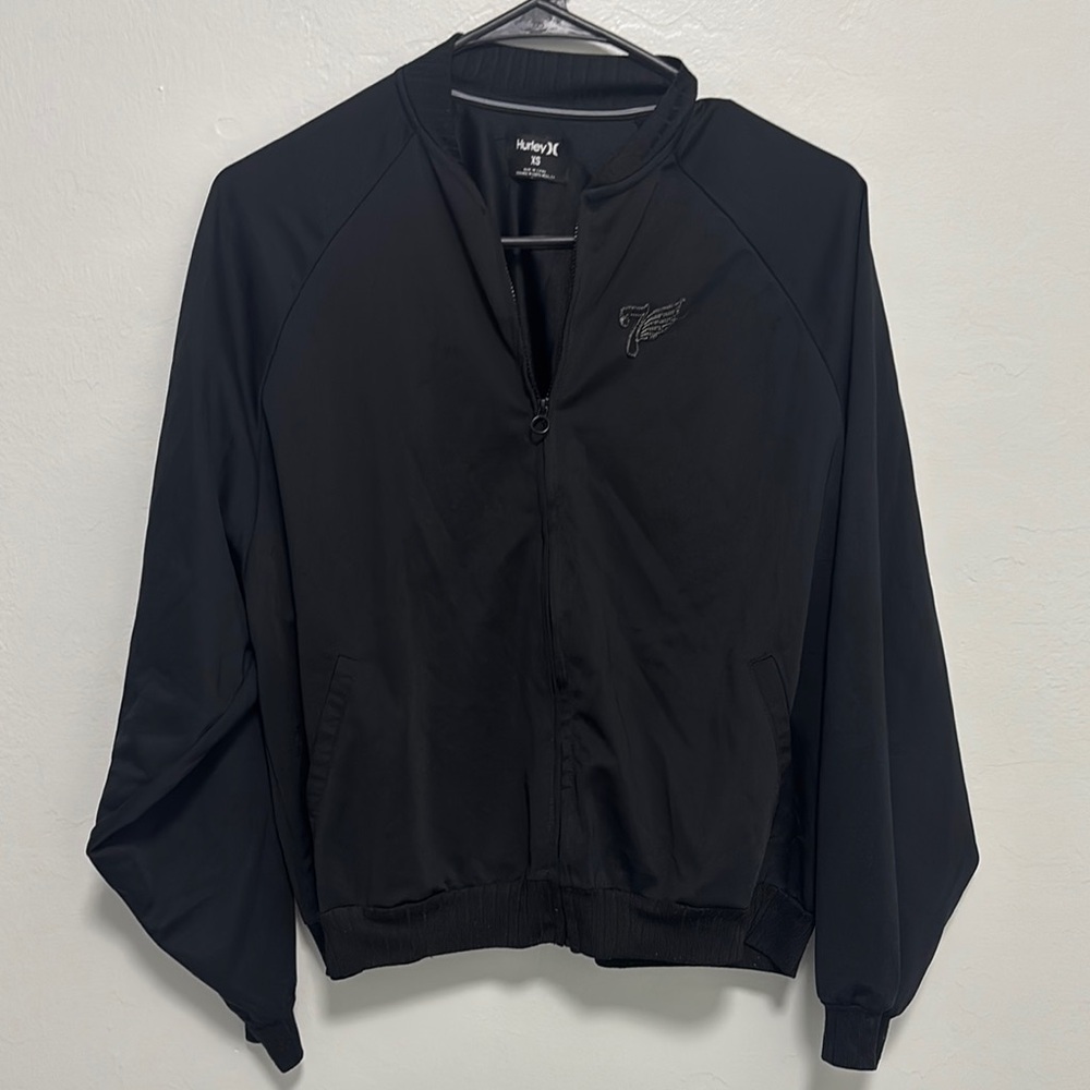 Black Hurley Zip-Up Jacket